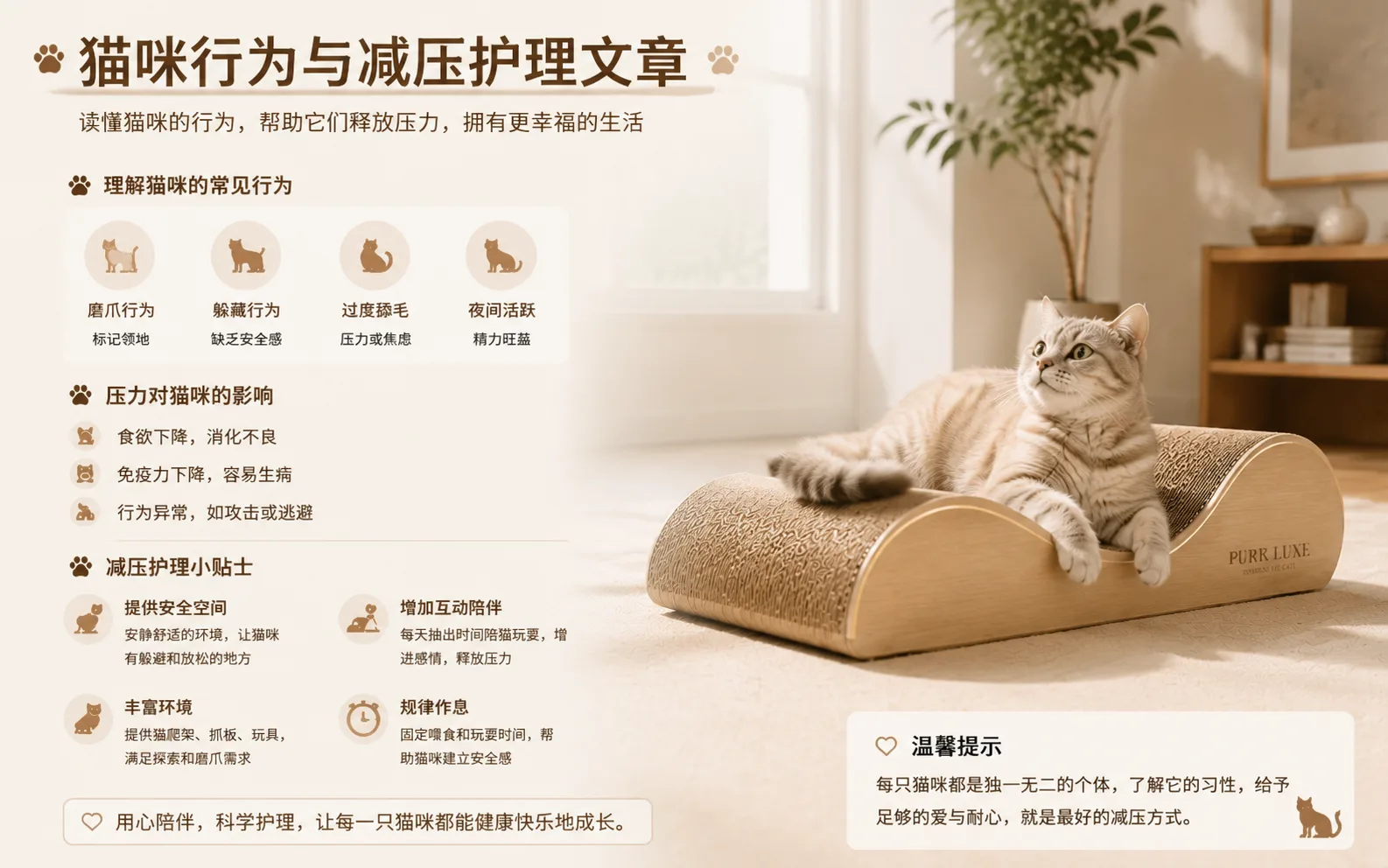 Cat Behavior & Stress-Relief Care Article Cover